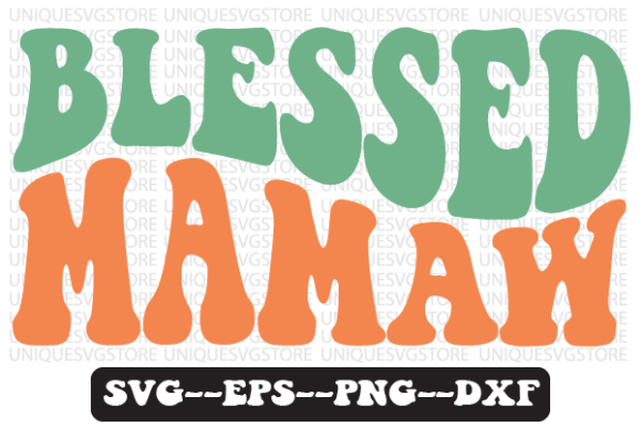 Blessed Mamaw Wavy Retro SVG: A Designer’s Review