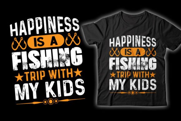 Review: Happiness Fishing Dad T-Shirt Design