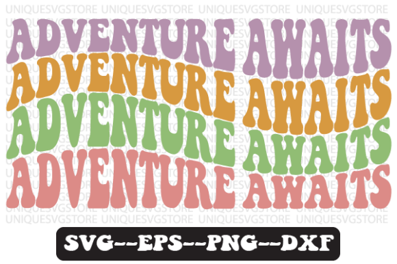 Reviewing Adventure Awaits Wavy Retro Svg Design
