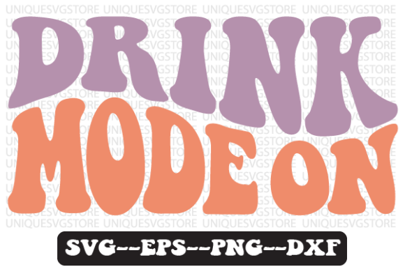 Reviewing Drink Mode on Wavy Retro Svg Design for Embroidery