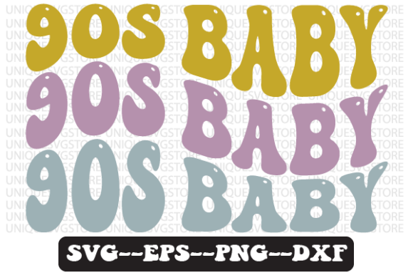 Reviewing the 90s Baby Wavy Retro Svg for Embroidery