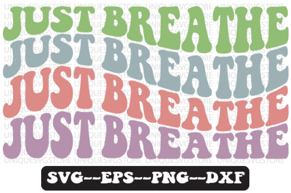 Reviewing the Just Breathe Wavy Retro Svg Design